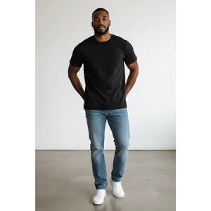 90 Degree By Reflex Black Super Soft Short Sleeve Top Medium